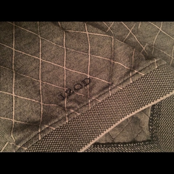 Izod golf gray diamond pattern polo - Picture 4 of 6